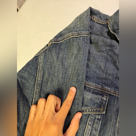 006 New Polo Ralph Lauren Blue Replen Collared Trucker Jacket damaged Sz 2XLT - Picture 6 of 11